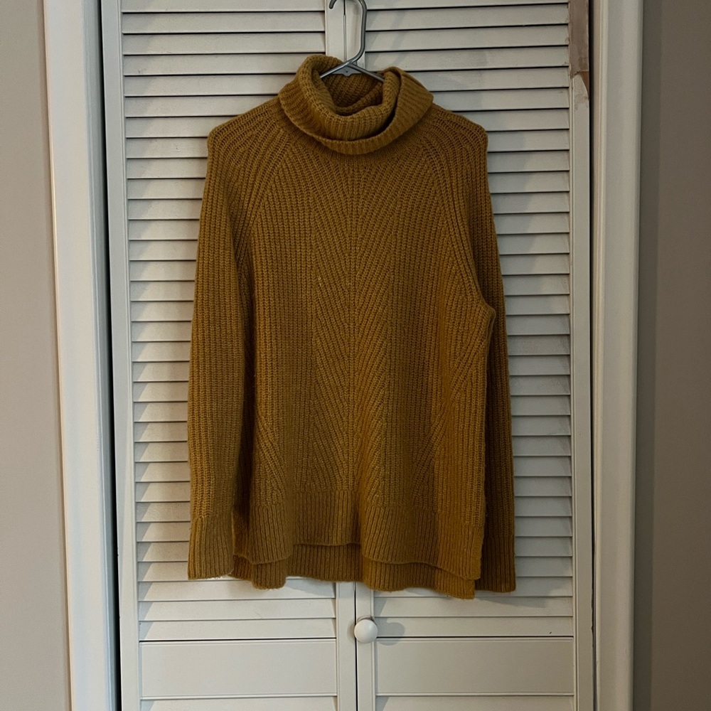 Mustard Yellow Turtleneck Sweater
